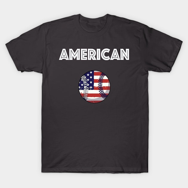 American Baseball T-Shirt by And89Design